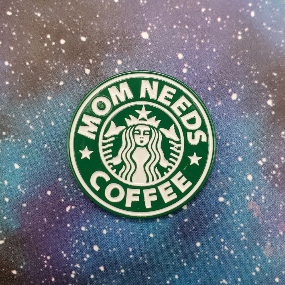 Mom Needs Coffee Enamel Pin